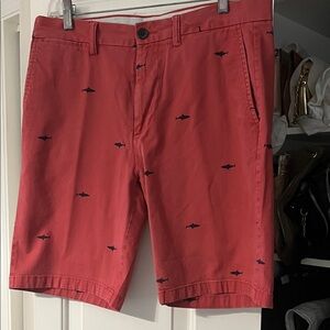 Old Navy Red Shark Print Men's Shorts